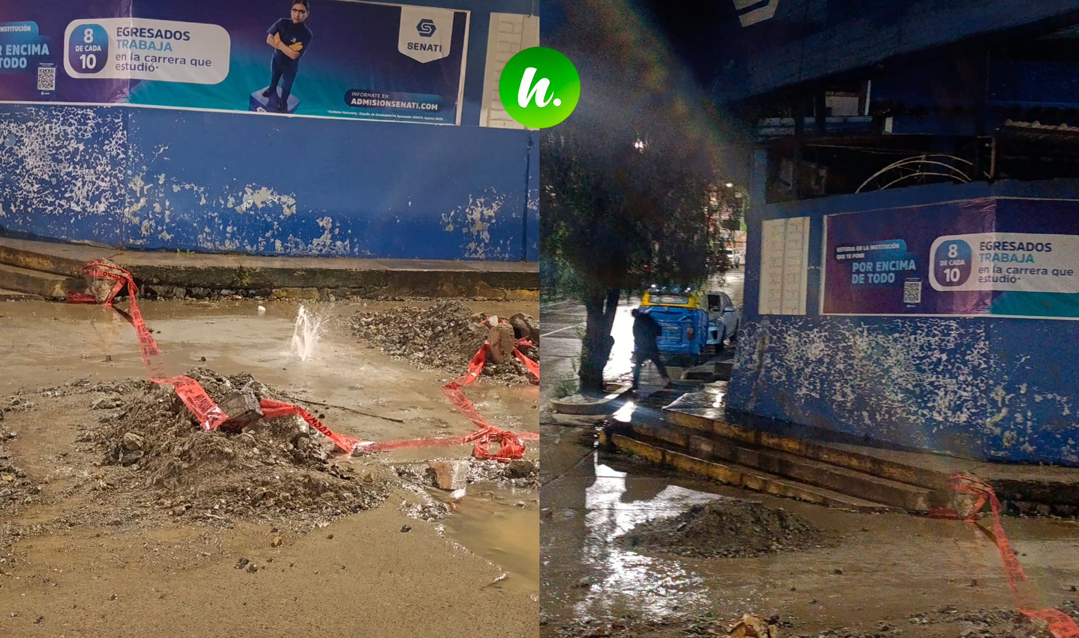Fuga de agua genera desabastecimiento en la parte alta de Huaraz