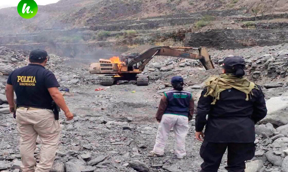 Golpe a la minería ilegal en Pallasca